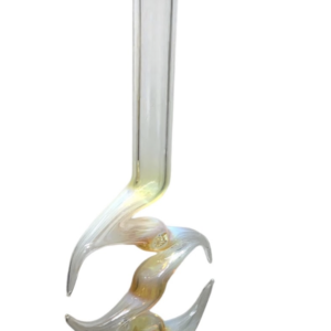 36” WATER PIPE WITH SIDE SPIKES AND BEAUTIFUL IRIDESCENT DESIGN